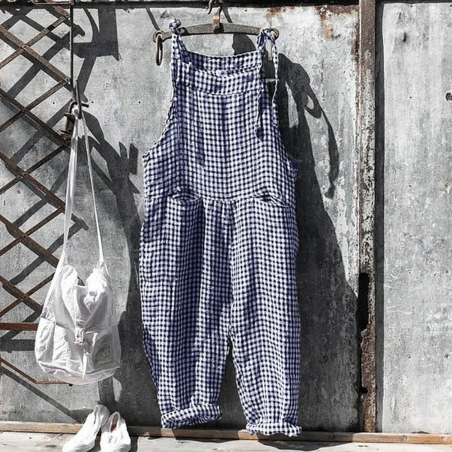 Combinaison Sans Manches À Coupe Décontractée Pour Femmes | Striped