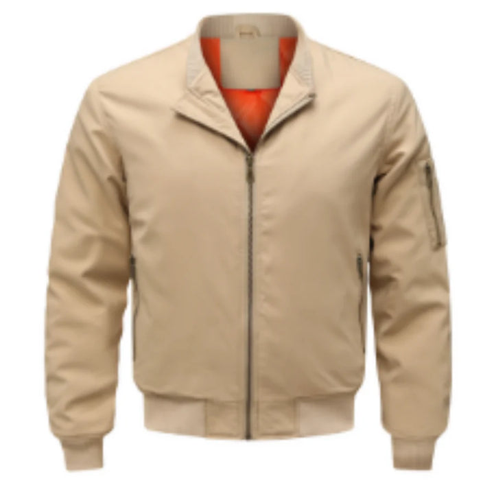 Veste De Bombardier Zippée Stylée Et Coupe-vent Pour Hommes | Chaud