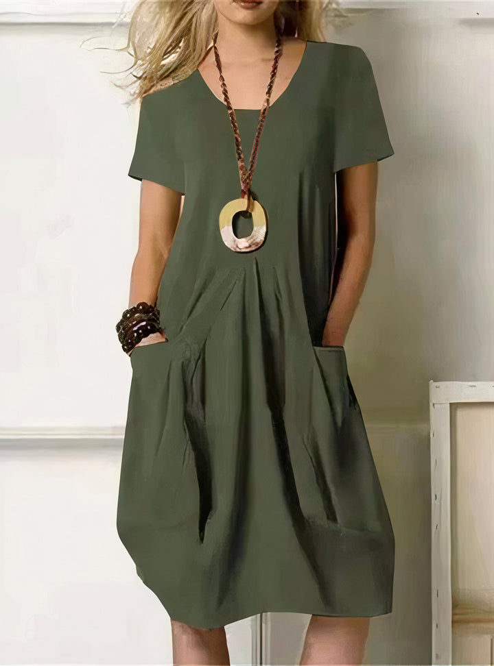 Robe A-Line avec Poches Pour Femmes | Midi