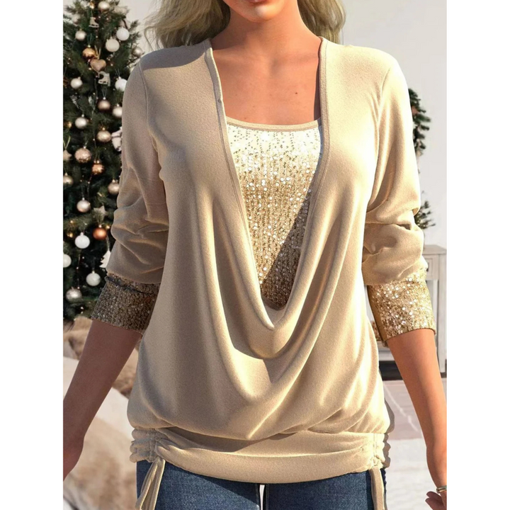 Ziskara | Top Donna Con Paillettes | Elegante