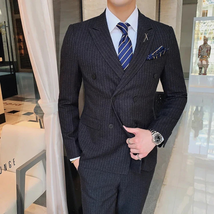 Costume D'invité De Mariage Trois Pièces À Carreaux Pour Hommes | Coupe Ajustée