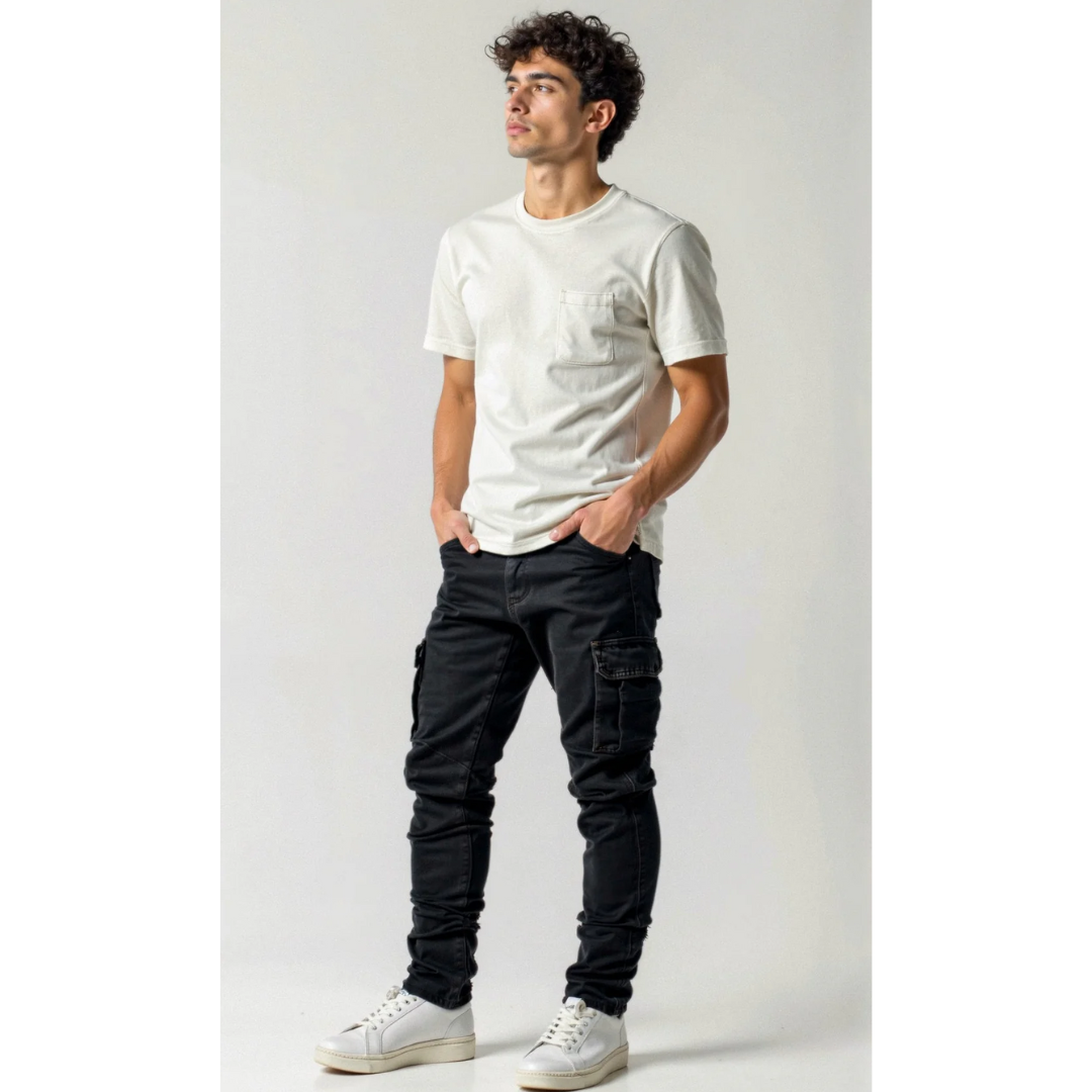 Herren Cargo-Hose Slim Fit | Stilisiert