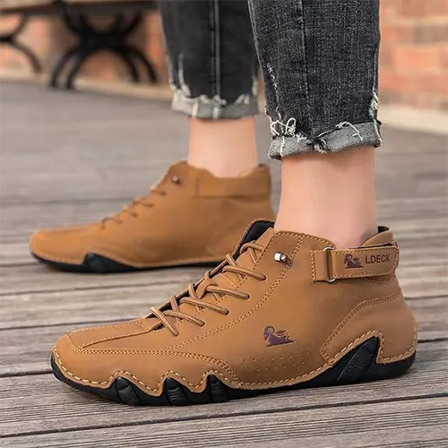 Chaussures De Marche Pieds Nus À Cheville Pour Hommes | À Lacets