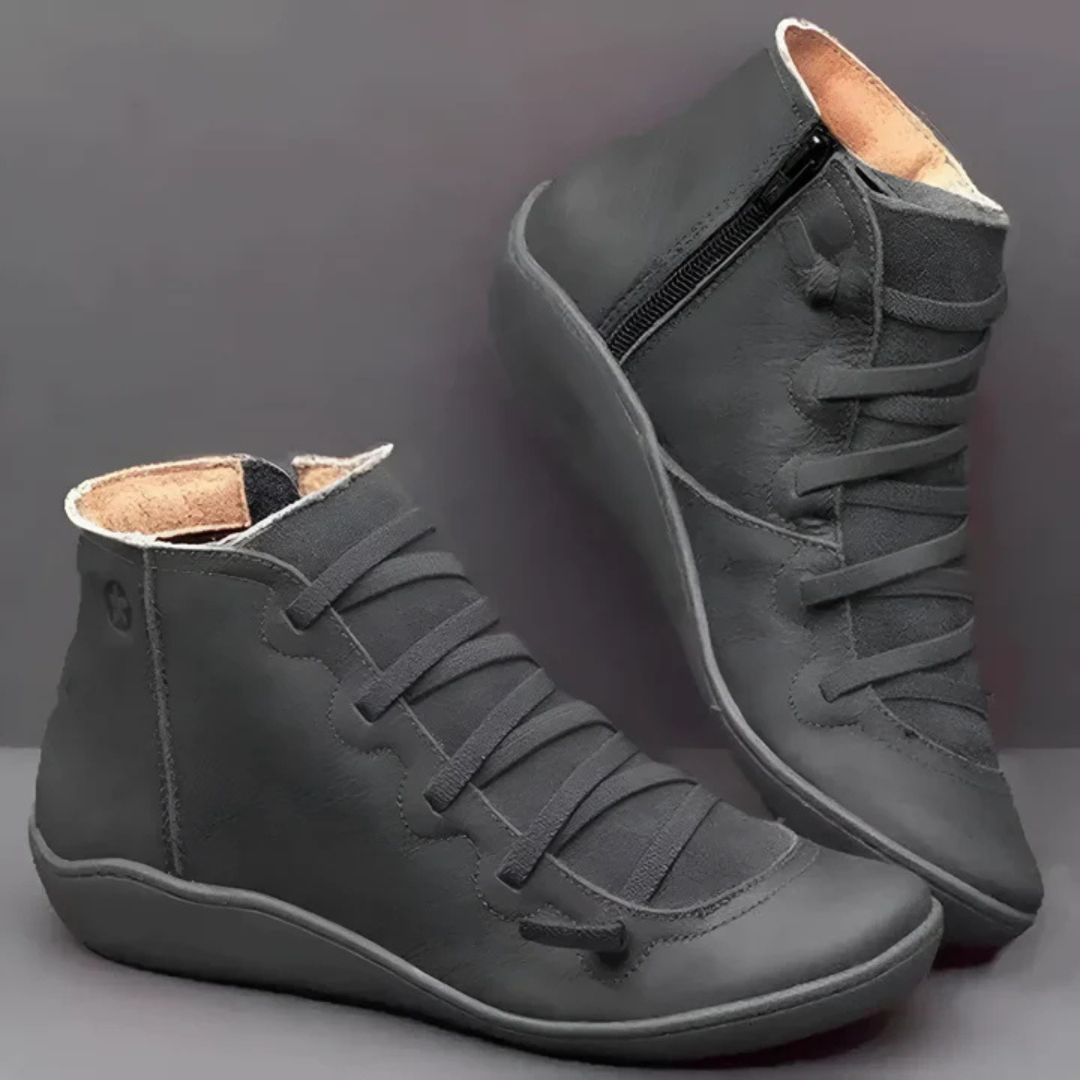 Bottes Décontractées À Fermeture Latérale Et Pour Femmes | À Lacets