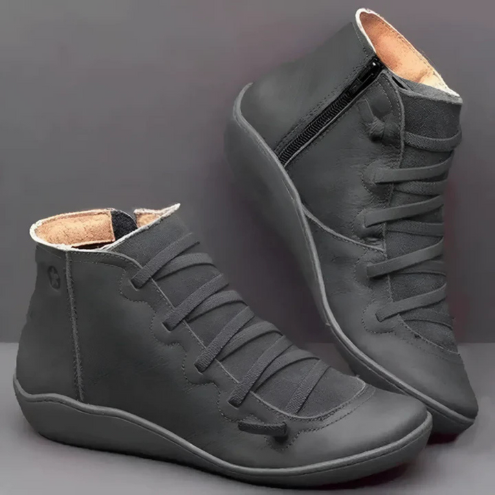 Bottes Décontractées À Fermeture Latérale Et Pour Femmes | À Lacets