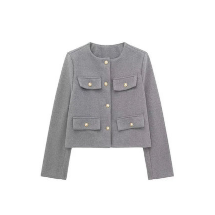 Veste Courte En Tricot Pour Femmes | Manches Longues