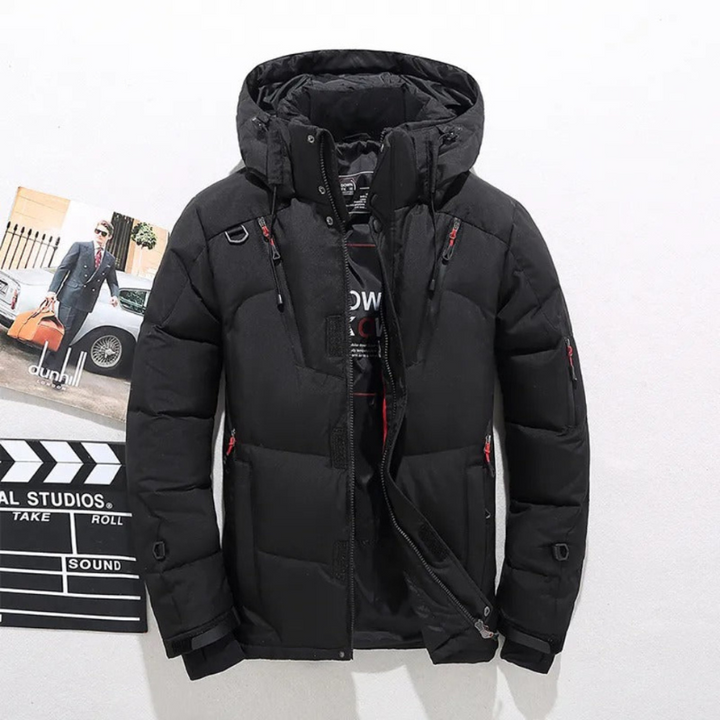 Winterjacke mit Reißverschluss für Herren | Lange Ärmel