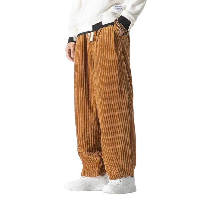 Jethrotal | Pantalon Confortable En Velours Côtelé Pour Hommes | Coupe Ample