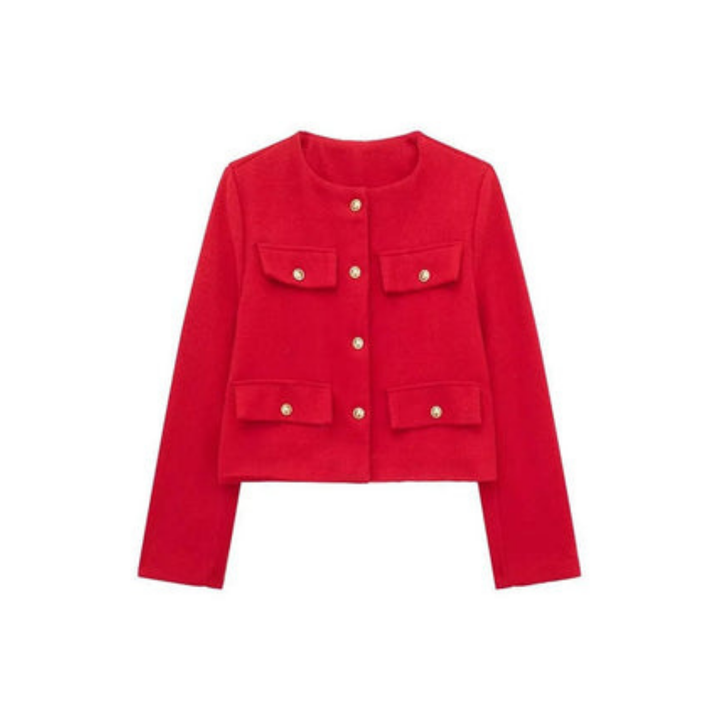 Veste Courte En Tricot Pour Femmes | Manches Longues