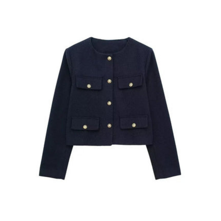 Veste Courte En Tricot Pour Femmes | Manches Longues