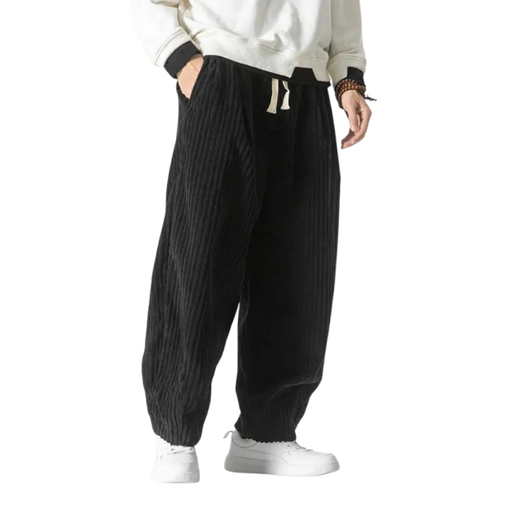 Jethrotal | Pantalon Confortable En Velours Côtelé Pour Hommes | Coupe Ample