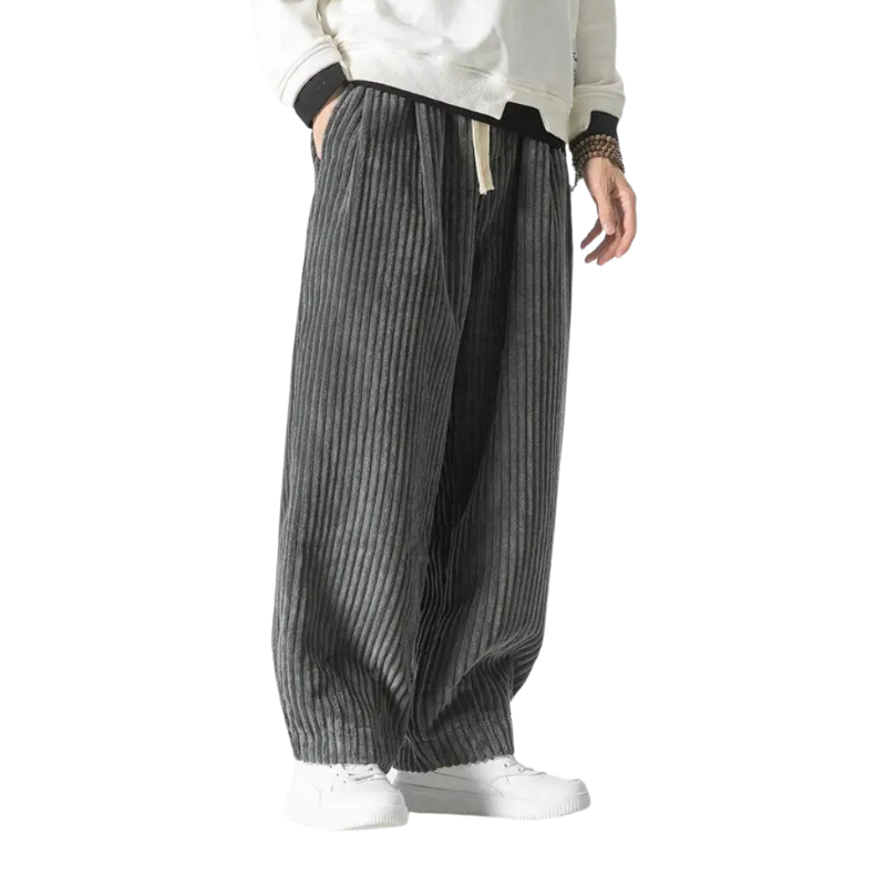 Jethrotal | Pantalon Confortable En Velours Côtelé Pour Hommes | Coupe Ample