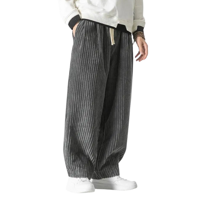 Jethrotal | Pantalon Confortable En Velours Côtelé Pour Hommes | Coupe Ample