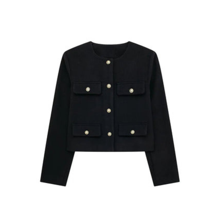 Veste Courte En Tricot Pour Femmes | Manches Longues