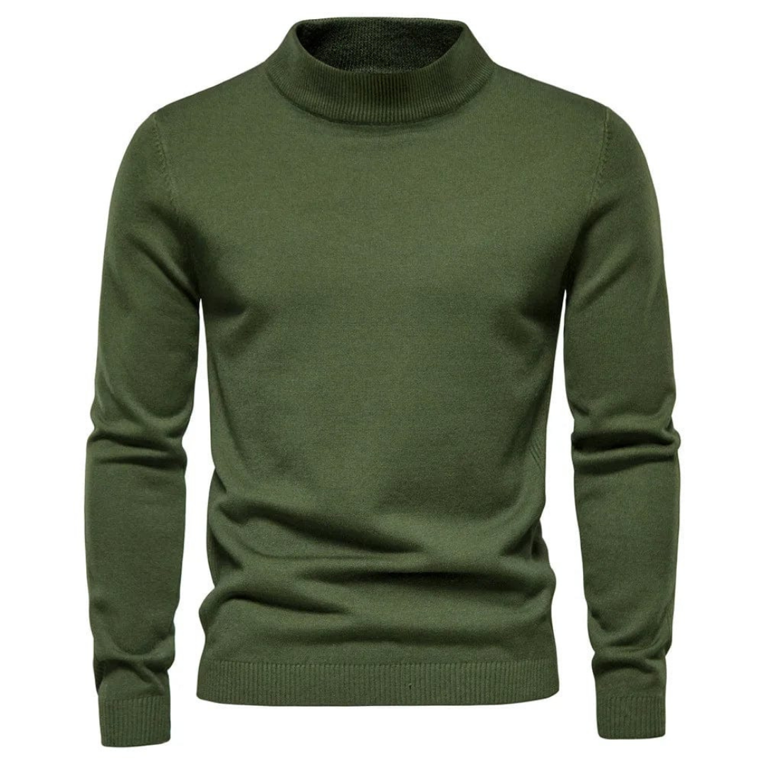 Herren Langarm Warm Winter Pullover | Rollkragen