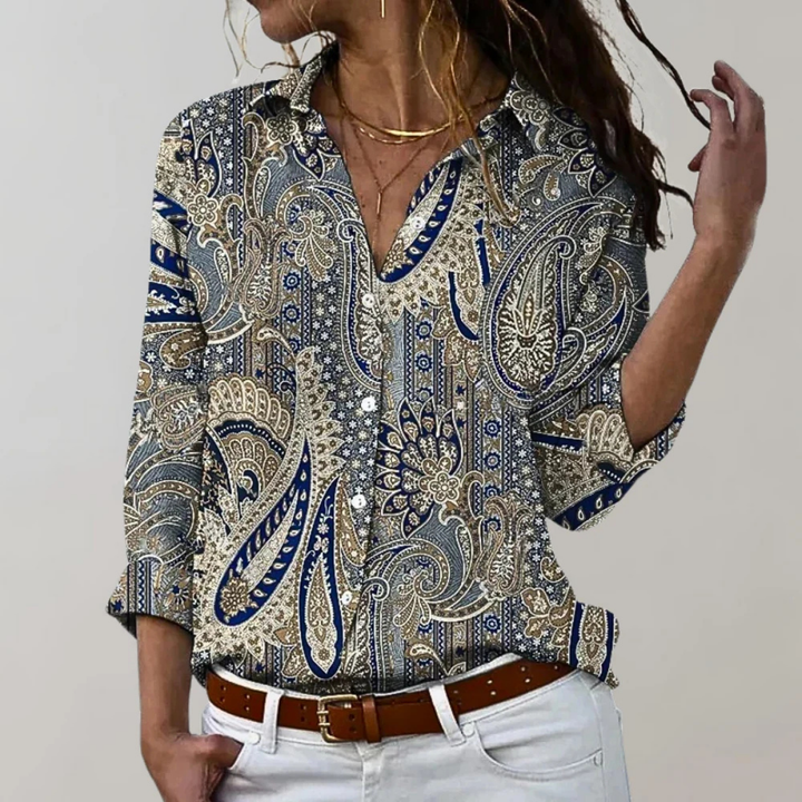 Chemise Boutonnée Imprimée Pour Femmes | Stylisé