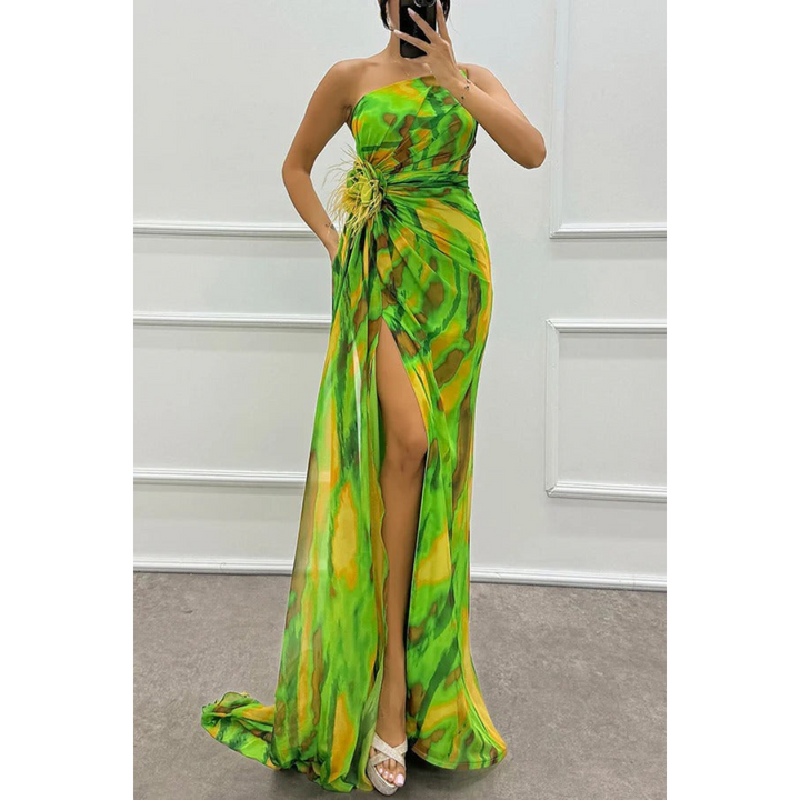 Robe D'invité De Mariage Élégante Et Enveloppante | Maxi