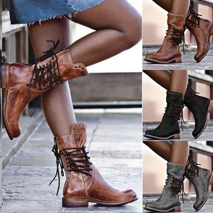 Bottes De Cow-girl À Lacets Pour Femmes | Bottines