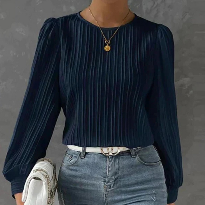 Top Pleated Long Sleeves For Women | Elegant