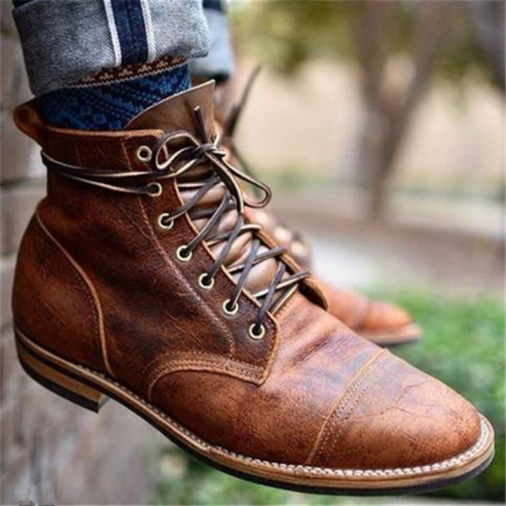 Bottes De À Lacets Pour Hommes | Confortables