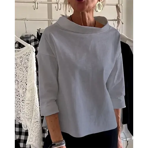 Elegante und lässige Bluse für Frauen | 3 4 Ärmel