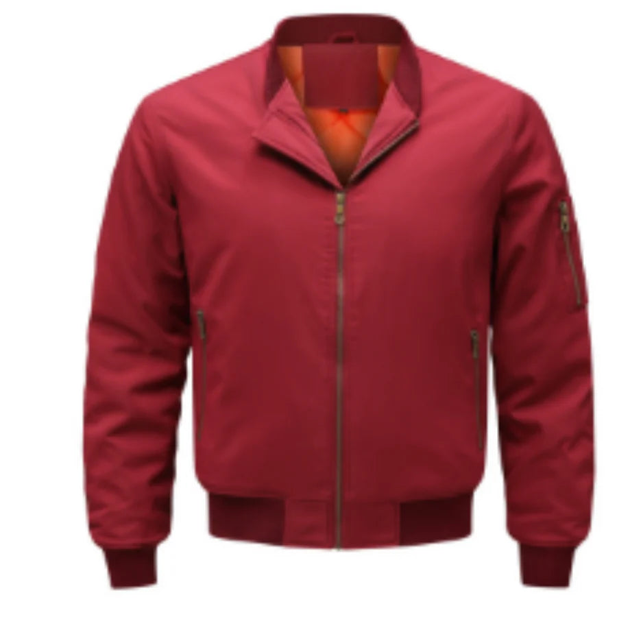 Veste De Bombardier Zippée Stylée Et Coupe-vent Pour Hommes | Chaud