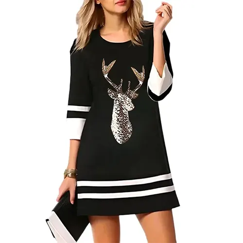 Vestito di Natale caldo per donne | Mini