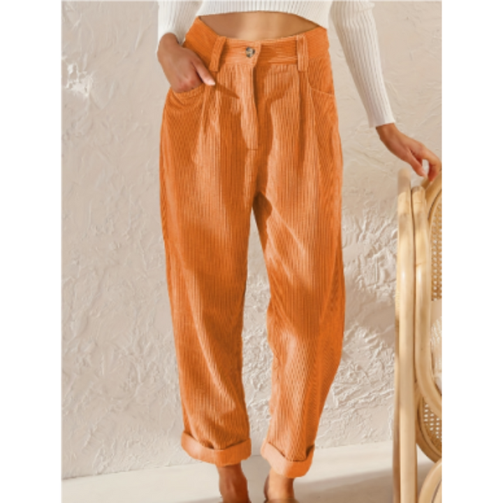 Pantalon en Velours Côtelé Souple Pour Femmes | Stylish