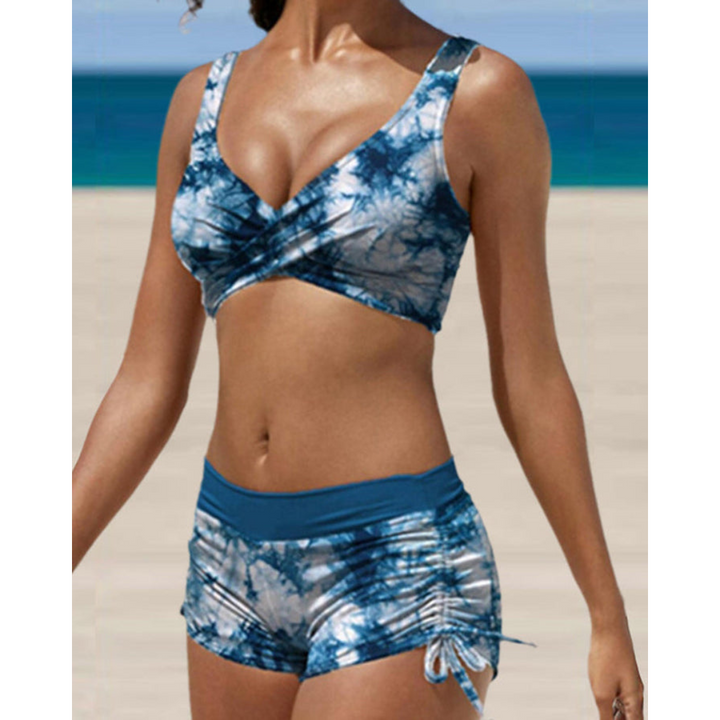 Maillot De Bain Deux Pièces Imprimé Pour Femme | Réglable