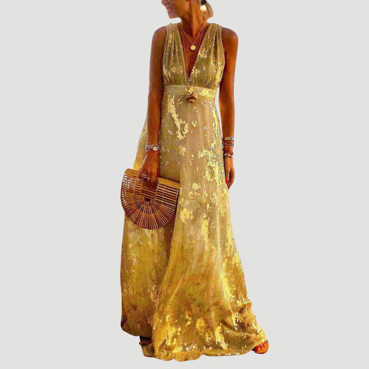 Ich würde gehen | Fließendes Sommerkleid für Frauen | Maxi