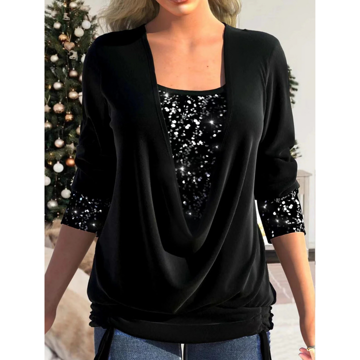 Ziskara | Top Donna Con Paillettes | Elegante