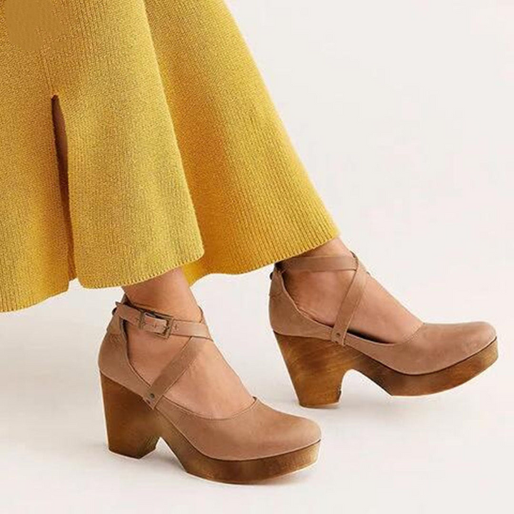 Sandales À Talons Pour Femmes, Avec Lanières À La Cheville | Élégantes
