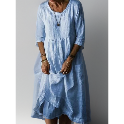 Robe D'été Décontractée À Smocks Pour Femmes | Midi