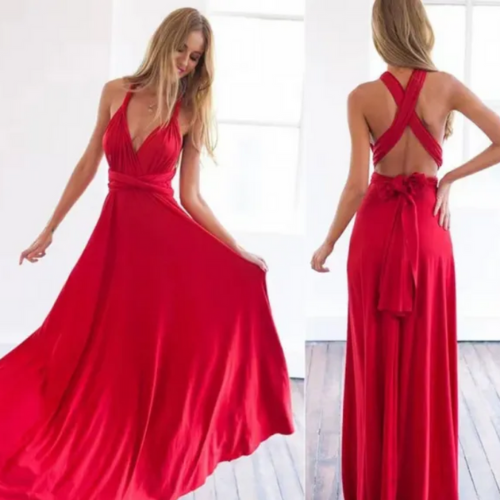 Robe De Mariage Élégante À Dos Nu Pour Femmes | Maxi
