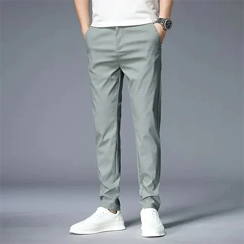 Casual Straight Cut Pants for Men | High waist