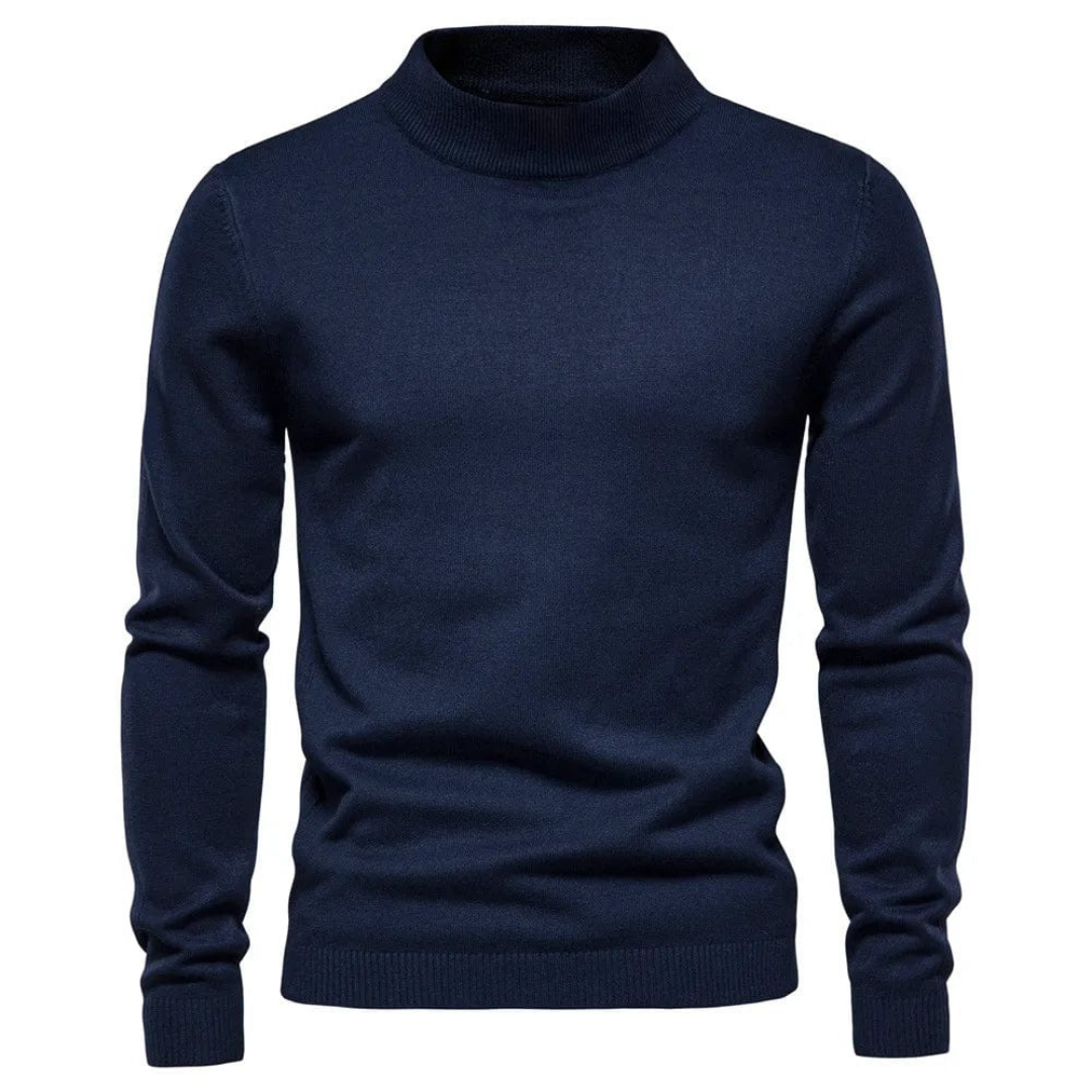 Herren Langarm Warm Winter Pullover | Rollkragen