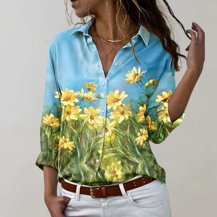 Chemise Boutonnée Imprimée Pour Femmes | Stylisé