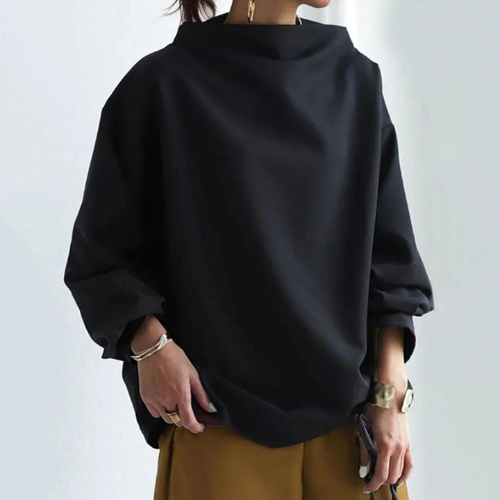 Sinead | Pull Noir Pour Femme | Komfortabel