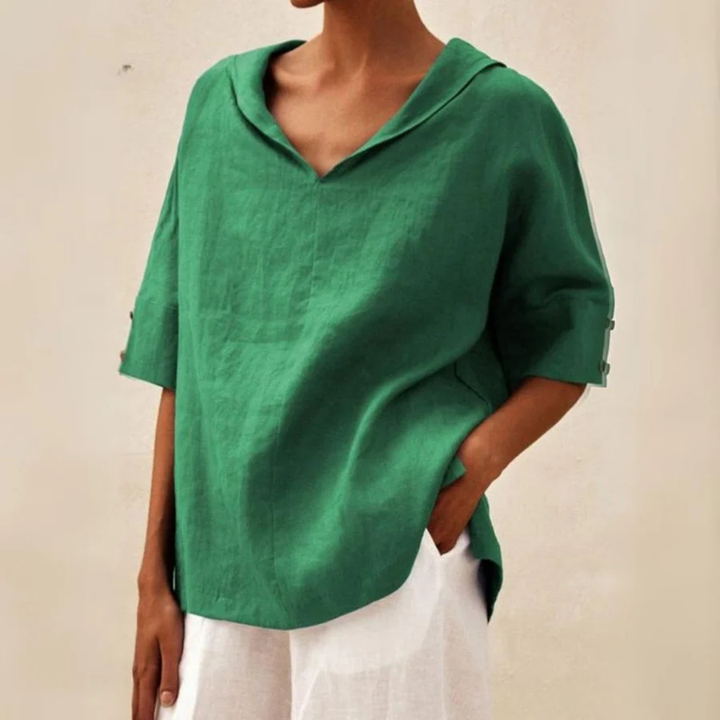 Chemise À Manches Courtes Pour Femmes | Coupe Ample