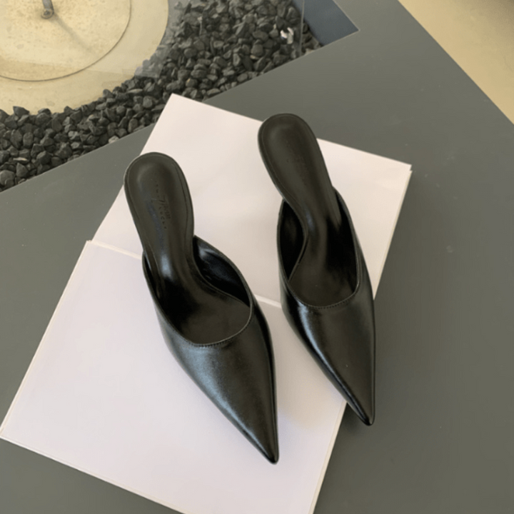 Mules À Bout Talon Pointu Pour Femmes | Sans Dos