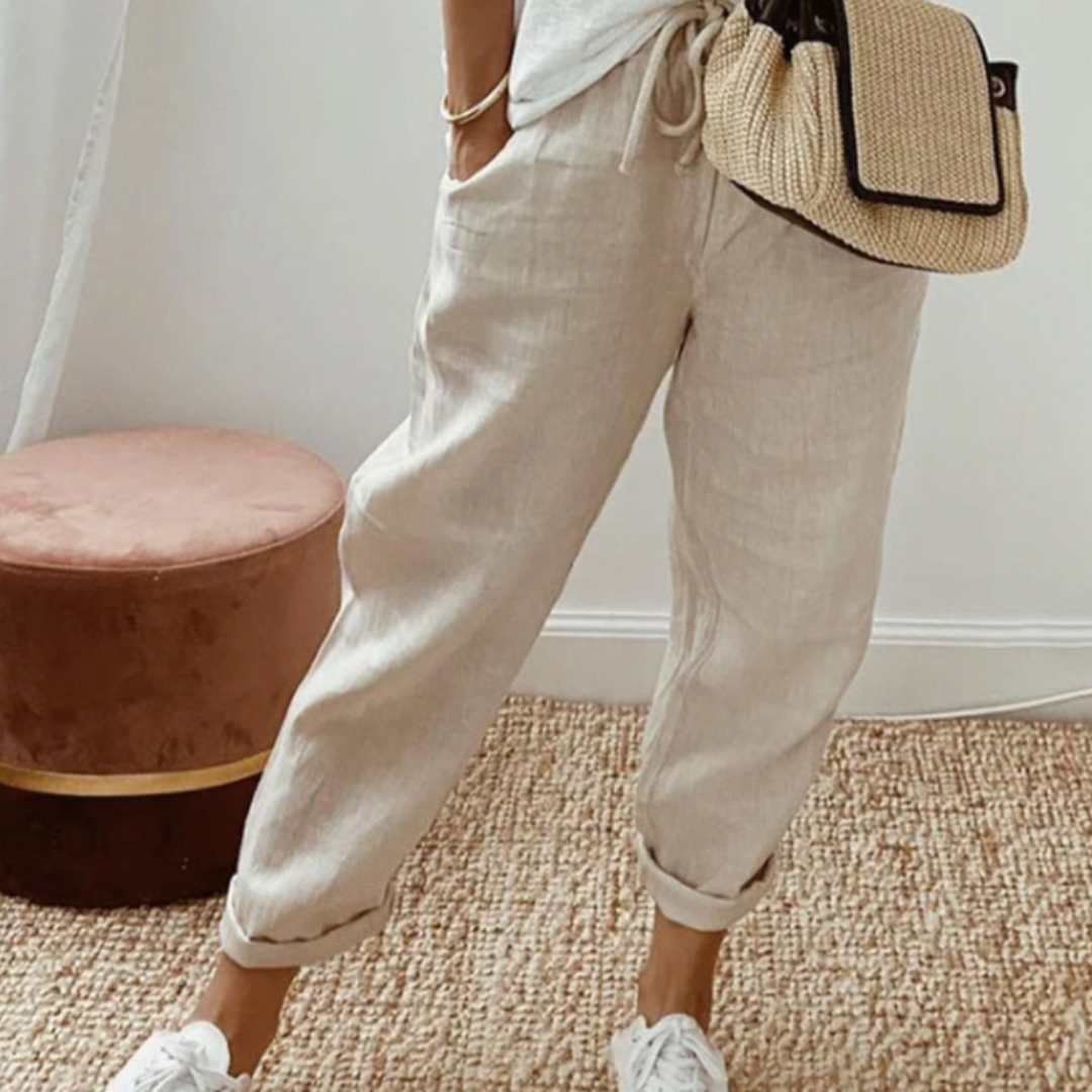 Casual Short Pants with Pom-Poms for Women | Wide Leg