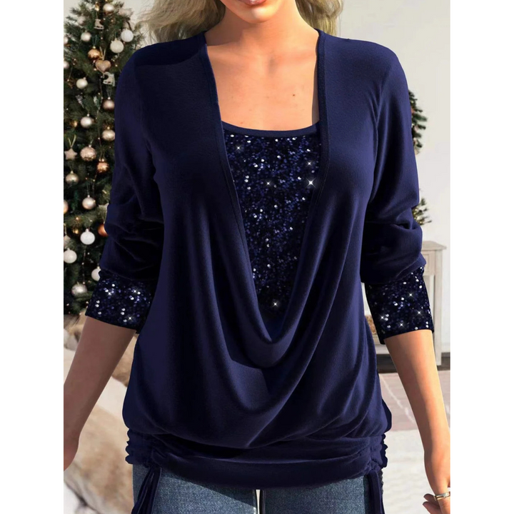 Ziskara | Top Donna Con Paillettes | Elegante