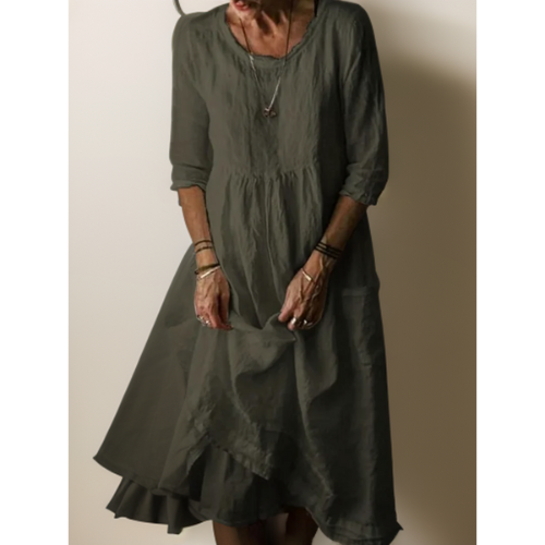 Robe D'été Décontractée À Smocks Pour Femmes | Midi