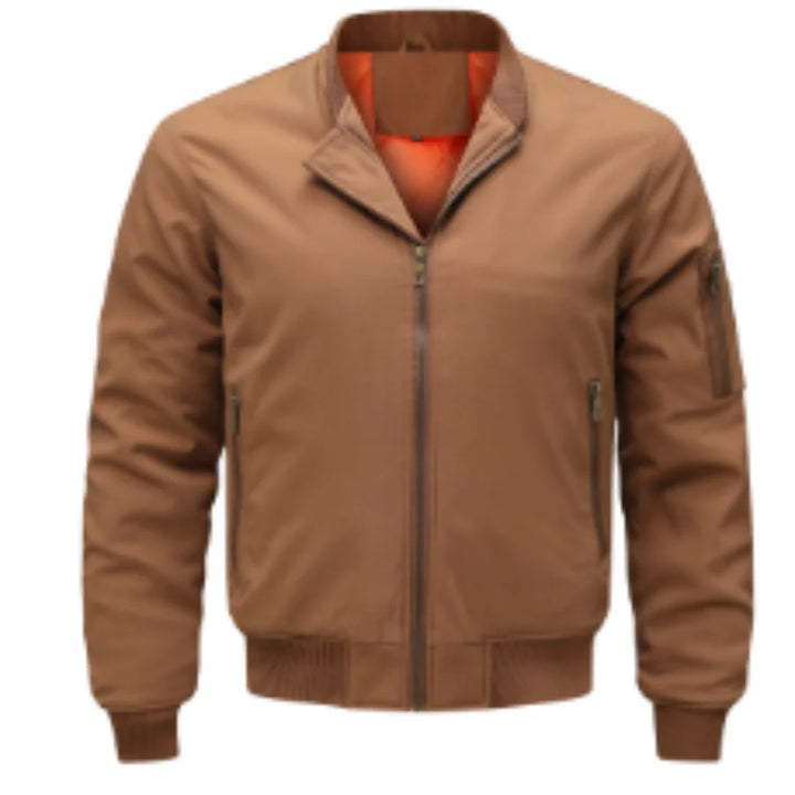 Veste De Bombardier Zippée Stylée Et Coupe-vent Pour Hommes | Chaud