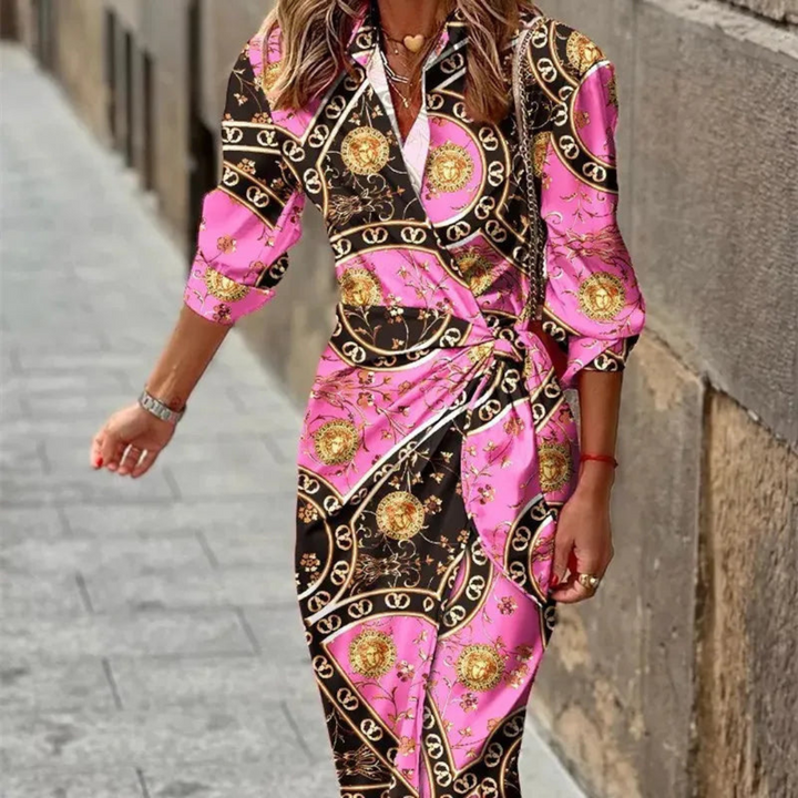 Robe D'été Enveloppante Colorée Pour Femmes | Midi