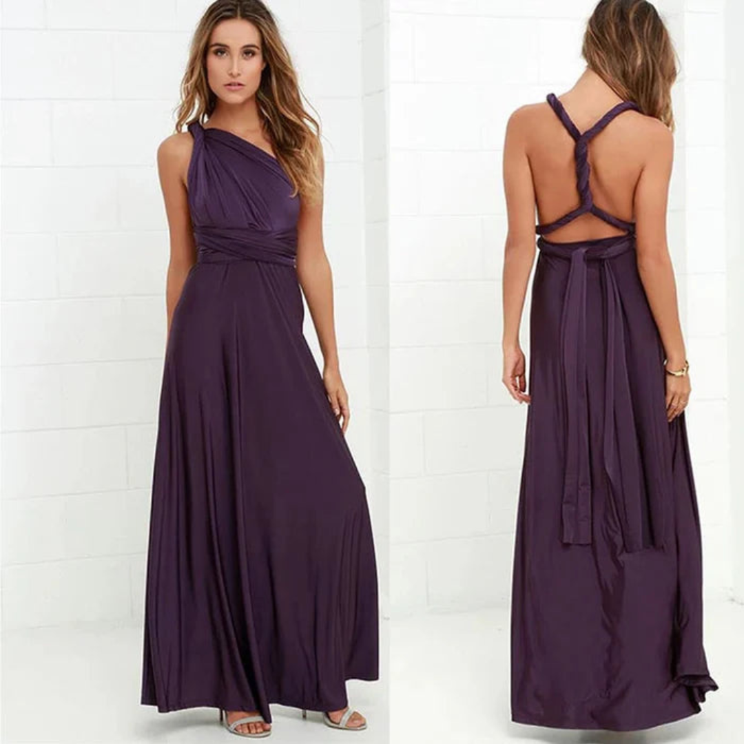 Robe Portefeuille À Bretelles Pour Femme | Maxi