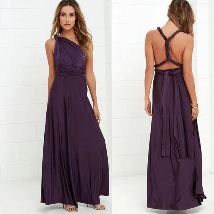 Robe Portefeuille À Bretelles Pour Femme | Maxi