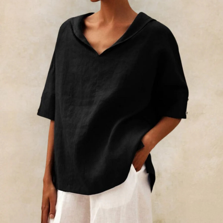 Chemise À Manches Courtes Pour Femmes | Coupe Ample