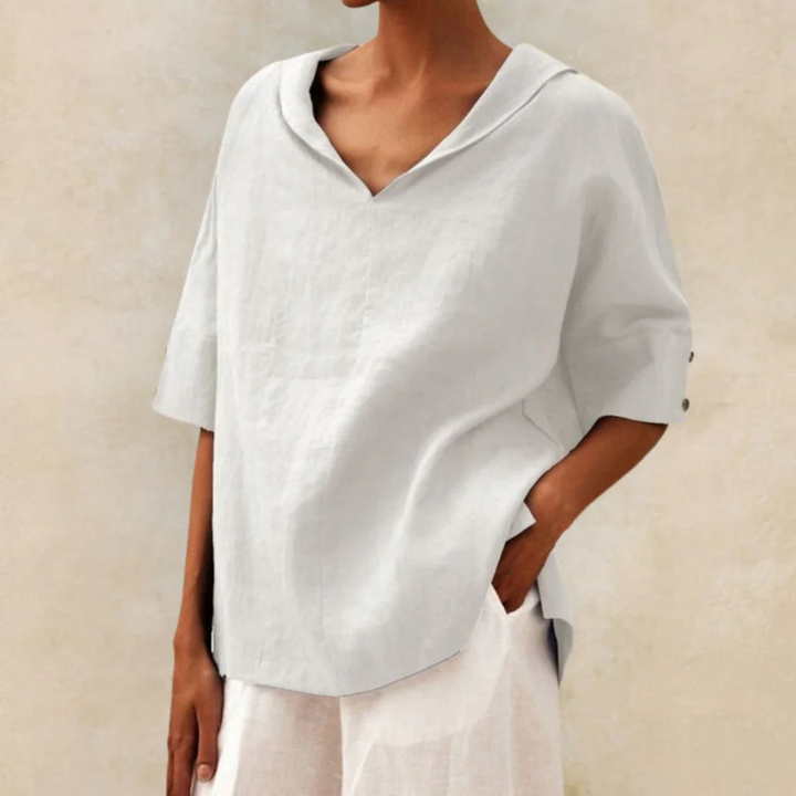 Chemise À Manches Courtes Pour Femmes | Coupe Ample