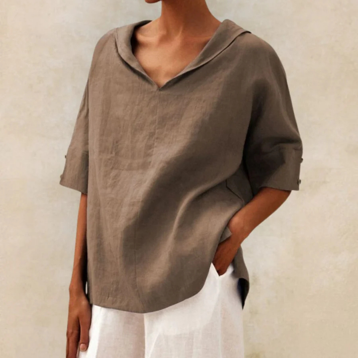 Chemise À Manches Courtes Pour Femmes | Coupe Ample